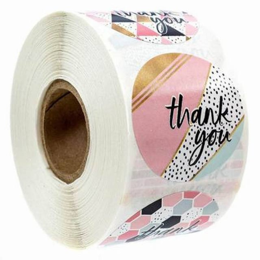 Roll of 500 Thank You stickers - Picture 2 of 8